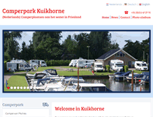 Tablet Screenshot of camperparkkuikhorne.nl